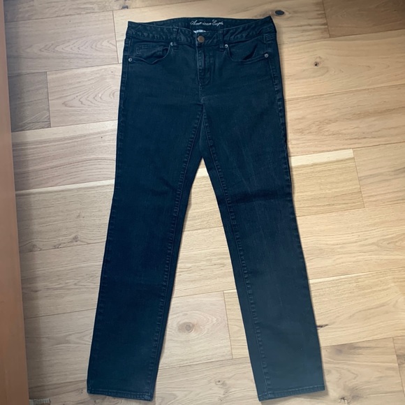 American Eagle Outfitters Jeans Super Stretch Size 12 Black Skinny Jeans